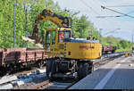 Von Ende April bis Anfang Mai 2019 fanden parallel zu den Maßnahmen zwischen Halle Südstadt und Angersdorf auch Gleisbauarbeiten am Hp Halle Zscherbener Straße auf der Bahnstrecke