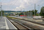 Damit Reisende im Bahnhof Hedemünden nicht mehr mühselig die Gleise überqueren müssen, wird gerade ein neuer Außenbahnsteig an Gleis 2 gebaut.