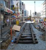 Auch am Schadowplatz sowie der Schadowstrae in Dsseldorf laufen die Vorbereitungen zum Bau eines unterirdischen Bahnhofs fr die neue U-Bahn-Strecke  Wehrhahnlinie .