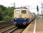DB E10 1239 mit FEK-Rheingold in K�ln Messe/Deutz, August 2012.