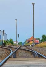 Blick vom B in Torgelow Borkenstrasse scheinbar ins Unendliche.