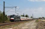 117 067 mit IC 2096 in Haspelmoor (15.04.2009)