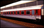 Nicht sehr lange währte der Einsatz eines Friseur Wagen im IC Hanseat 635. Am 11.5.1991 lief er noch im Zug mit und kam mir im HBF Essen vor die Kamera. Der Wagen trug die Bezeichnung Avmz 610084-95031-9.