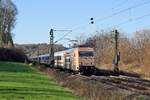 DB Fernverkehr  101 088  DAMPFBAHN-ROUTE Sachsen  mit IC 2216 Karlsruhe Hbf - Hamburg Hbf  (Bohmte-Stirpe, 23.02.2022).