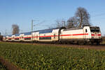 146 562-4 mit einem IC 2 bei Bremen Mahndorf.