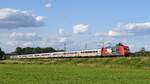 DB Fernverkehr 101 115-4  BahnBonus  mit IC 2215 Hamburg-Harburg - Köln Hbf (Hüde, 18.07.2023).