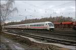 InterCity 2116, von Stuttgart Hbf nach Stralsund, ist bei Bochum auf dem Weg Richtung Nordosten.