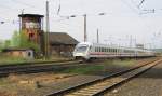 IC 2354 von Berlin Gesundbrunnen nach Dortmund Hbf, beim passieren des ehemaligen Bw Naumburg (S).