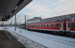 IC oder Rigonalexpresswagen in Hannover HBF am 25.12.2010.