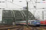 101 070-1  Die Adler Mannheim  fuhr mit IC2005 am 11.07.2014 in den Kölner Hbf ein.