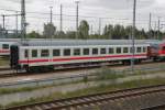 Einsam und verlassen stand der IC-Wagen Bimz abgestellt im BW Rostocker Hbf.15.05.2015