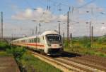 Der IC 2157 von Frankfurt (M) Hbf nach Leipzig Hbf, am 08.09.2015 in Naumburg (S) Hbf.