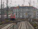 DB 101 129-5 mit dem IC 1915 von Berlin Ostbahnhof nach Stuttgart Hbf, am 19.02.2016 in Hannover Hbf.