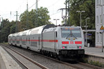 146 562-4 als Schublok hinter IC 2205 nach Koblenz Hbf. in Recklinghausen Hbf. 3.10.2016