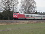 101 091-7 mit dem IC 2205 nach Köln Hbf.