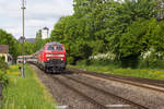 218 456-2 mit IC 119 kurz vor Lindau. 1.5.18