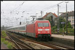 DB 101100 erreicht hier am 9.8.2005 mit dem Intercity Hamburg nach Wien den HBF Osnabrück.