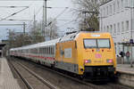 DB 101 030-5 als Schublok hinter IC 2205 nach Koblenz Hbf.