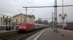 101 046-1 DB kommt mit dem IC von Aachen-Hbf nach Stralsund-Hbf und hält in Herzogenrath.