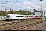 Bpmmbdzf 286.1 (61 80 80-91 142-2 D-DB) mit Schublok 101 017-2 als umgeleiteter IC 2266 (Linie 60) von München Hbf nach Karlsruhe Hbf durchfährt den Bahnhof Ludwigsburg auf Gleis 1.