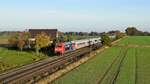 DB Fernverkehr 101 068  BACK ON TRACK  mit IC 2023 Hamburg-Altona - Frankfurt (Main)  Hbf (Marl, NI, 10.11.2021).