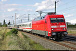 IC1 mit 101 127-9 unterwegs in Niemberg.

🧰 DB Fernverkehr
🚝 IC 2239  Warnow  (Linie 56) Warnemünde–Leipzig Hbf
🕓 7.6.2022 | 17:45 Uhr