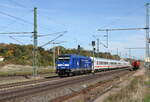 PRESS 246 049-2 mit dem IC 2152 von Gera Hbf nach Düsseldorf Hbf, am 13.10.2022 in Neudietendorf.