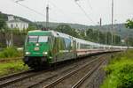 101 019-8  Fahrtziel Natur  DB mit IC2012 in Wuppertal Steinbeck, August 2023.