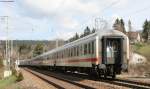 Nachschuss:101 100-6 mit dem IC 2006 (Konstanz-Dortmund) am km 69,1 26.4.08. Frher war der Zug komplett aus einer Inter GEio GAnritur gebildet heute sind nur die 2 letzen Wagen ex Interegio Wagen