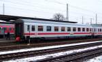  Avmz 111  ist am 02.02.2009 in Cottbus am EC 340 nach Hamburg-Altona angehangen.