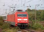 Einer von vielen IC Zgen die am Sonntag den 6.9.2009 den Duisburger HBF anfuhren. 101 123 kurz vor der Einfahrt in den Duisburger HBF.