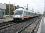 IC 2352 Stralsund-Erfurt wurde am 20.September 2010 von 101 140 in den Bahnhof Greifswald geschoben.