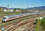 IC in Richtung Mnchen durch Freilassing - 101 135-2 schiebt - 25.04.2012