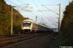 IC 2813 fr ICE 875 von Berlin Ostbahnhof nach Basel SBB bei Nennhausen und geschoben hatte die 120 156-5. 21.10.2012