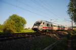 IC 1008 von Mnchen Hbf nach Berlin-Gesundbrunnen, kurz vor Delitzsch unterer Bahnhof. (19.05.2013)