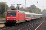 101 101-4 mit IC 2005 nach Konstanz bei der Einfahrt in Recklinghausen 12.10.2013