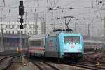 101 102-2 als Schublok hinter IC 2214 nach Hamburg verlässt Bremen Hbf. 24.3.2015