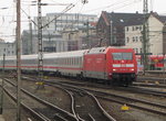 DB 101 108-9 mit dem IC 2374  Wattenmeer  von Karlsruhe Hbf nach Westerland (Sylt), am 19.02.2016 in Hannover Hbf.