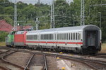 650 114-8+101 050 mit IC 2213 Kurswagen von Rostock Hbf nach Stuttgart im Rostocker Hbf.01.07.2016 