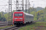 101 118-8 mit IC 2202 nach Norddeich Mole durchfährt Haltern am See 18.7.2016