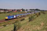 146 519 der RBB mit dem Interconnex X 80003 bei Zschortau (04.08.2007)