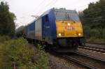 146 519-4 RBB Regiobahn Bitterfeld Berlin GmbH Connex Veolia Cargo mit Kesselwagenzug in Datteln am 02.10.2007.