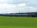 101 087 mit einem der letzten InterRegio auf dem Weg nach Berlin am 24.05.2006