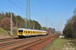 Gleismesszug geschoben von 120 502-0 gen Genshagener Heide unterwegs (Diedersdorf 07.04.10)