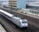 Metropolitan fhrt durch Hmb-Langenfelde auf dem Weg zum ICE Werk Eidelstedt.