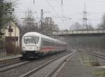 ICE 1105 nach Mnchen Hbf durchfhrt am 29. Januar 2013 den Bahnhof Hochstadt-Marktzeuln.