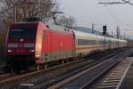 101 131 mit ex. Metropolitan als ICE am 02.03.2013 in Kps. 