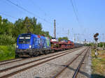 Am:19.07.2020 um 07:40 Uhr fuhr der NJ421/40491 durch den Bahnhof Berg am Laim mit der 1116 276  25 Jahre EU .