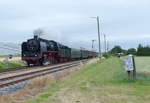 DLW 50 3501 mit dem DPE 20179 von Meiningen nach Sangerhausen, am 23.06.2018 in Kühnhausen.