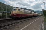 Sonderzug TEE mit 103 133 7 von Handau nach Lützel zum Sommerfest des DB Museums in Koblenz.